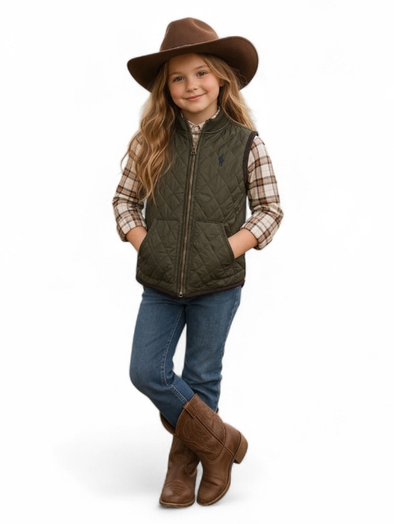 Polo Ralph Lauren Other - Polo Ralph Lauren Quilted Water-Repellent Vest Kids Unisex Sz 8